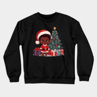 Afrocentric Baby Christmas Crewneck Sweatshirt